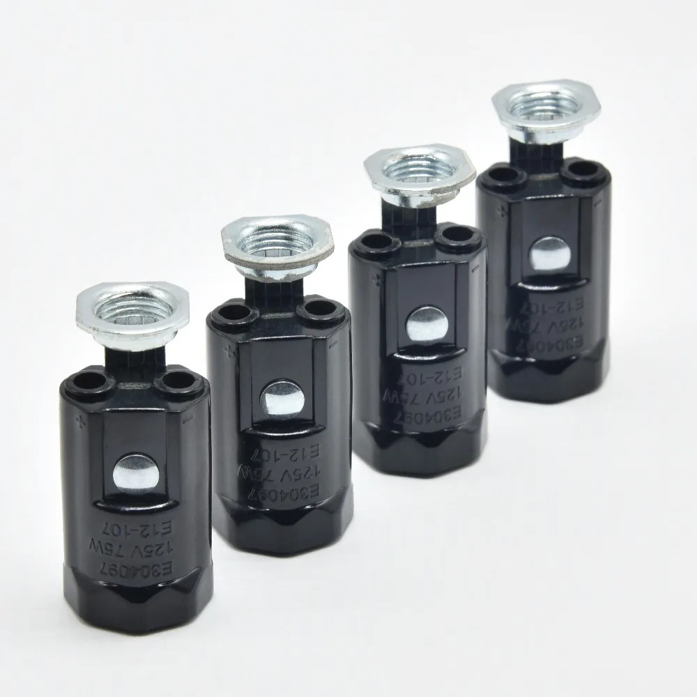 

E12 Bakelite Candle Lamp Holder 43/53/63/70/78mm European Lamp Socket Vintage Pendant Light Candle Chandelier Special Lamp Bases