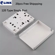 20 шт. 120 тип патч-панель один порт abs пластиковый щит распределения оптическая оптоволоконная распределительная коробка один порт elink
