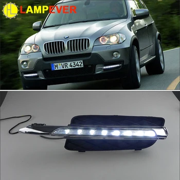 

Lampever Car DRL Kit for BMW X5 E70 2007-2010 LED Daytime Running Light Bar super bright auto fog lamp daylight led drl light