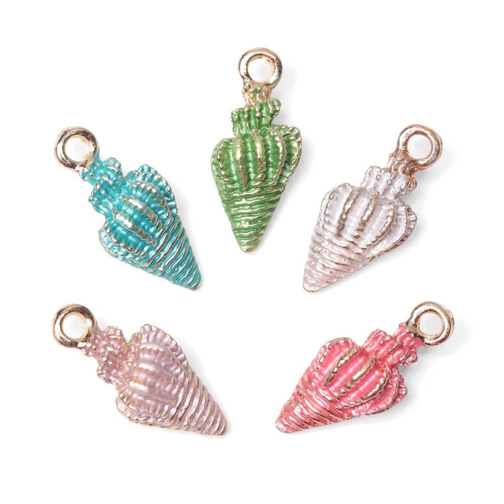 Craft Making Conch Charms Handmade Accessories Ocean Pendants Sea Shell