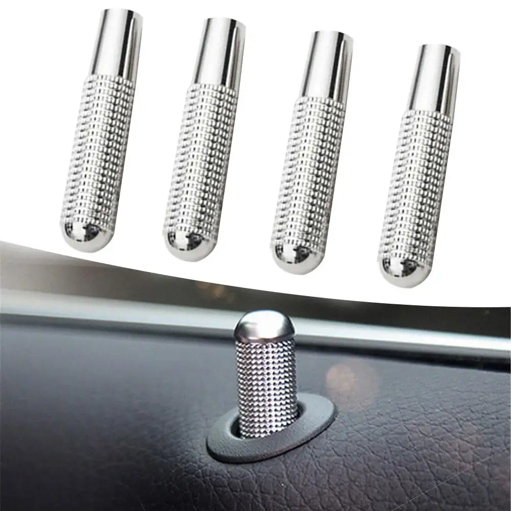 

4Pcs Car Vehicle Door Pin Knob for Mercedes-Benz W205 W166 W213 C GLE GLC Class
