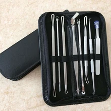 8 шт угрей Комедон акне прыщи белмиш экстрактор Удаление прыщей иглы инструмент для удаления угрей прыщи иглы Уход за кожей