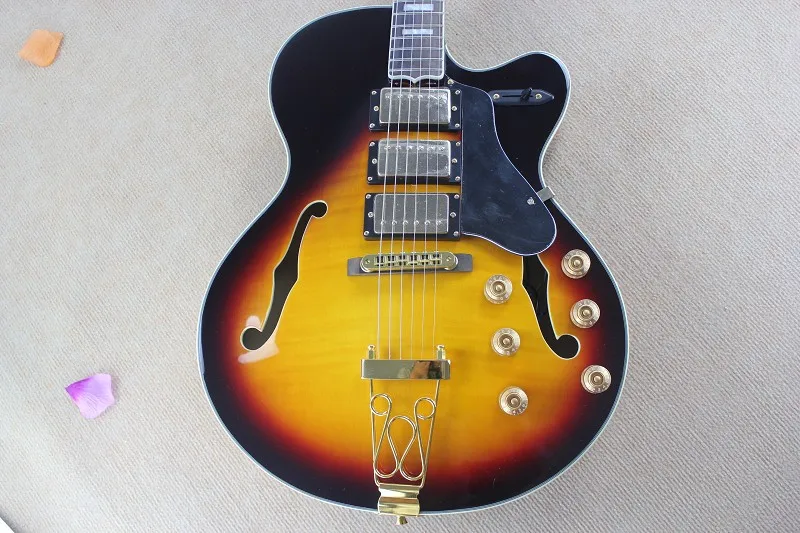 Одежда высшего качества G L5 L 5 модель Гитары полые Средства ухода за кожей Archtop