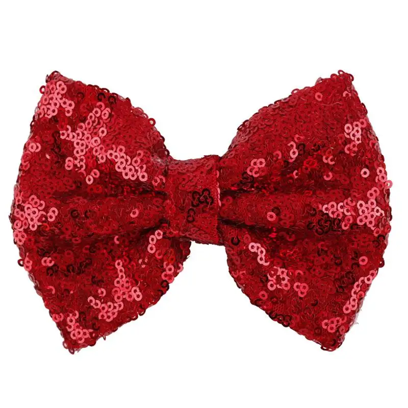 

Cute Bow Shining Butterfly Hair Clip Sequin Bow Baby Toddler Kids Head Hair Acessories For Girls
