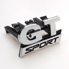 50X ABS Chrome gt sport Передняя решетка эмблема значок для Volkswagen VW Мужские поло Гольф Passat B5 Touran Бора автомобиля стайлинг автомобиля Стикеры