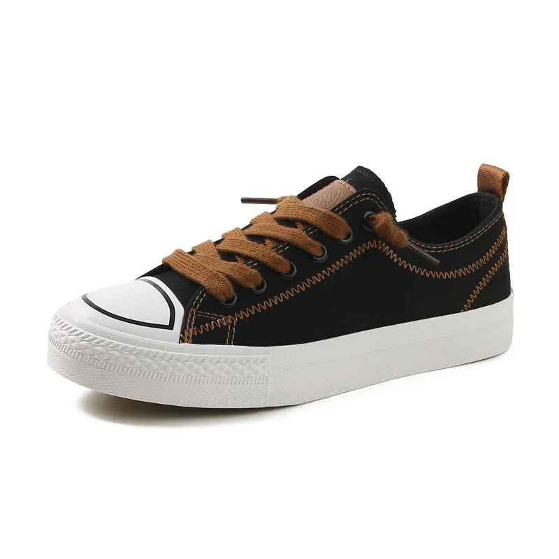 Toile Black Line Green Chaussures Mode Taille 35 40 Line Nouvelles Femme white Tissu And Printemps Sneakers Solide Adulte Femmes black Feminino Brown Couture 2018 fgbvY76y