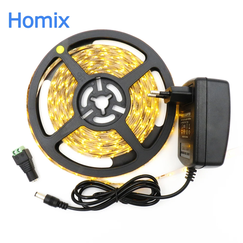 Светодиодная ленсветильник 3528 SMD 5 м 300 светодиодов 12 В гибкая светодиодная лента