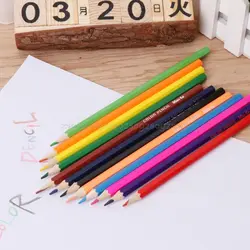 12 Цветов Премиум акварель Цветной стержни для механических карандашей Бесплатная дети Papelaria пастельный рисунок инструменты мелки для