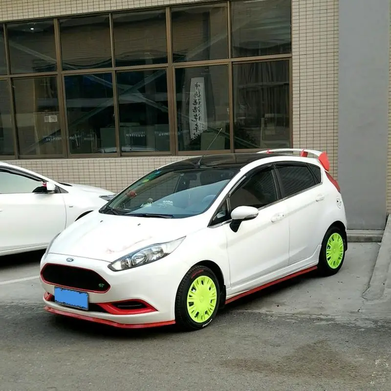 Для Ford Fiesta, Хэтчбек 2009 2010 2011 2012 2013 спойлер frp Материал грунтовка Цвет для хвостовой части автомобиля декоративное крыло