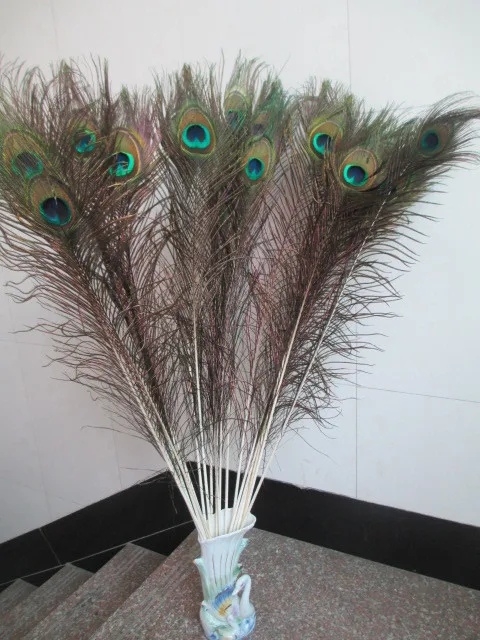 

Wholesale! Beautiful Natural peacock eye feathers 100 pcs long 30-32 inch / 75-80 cm decoration celebration