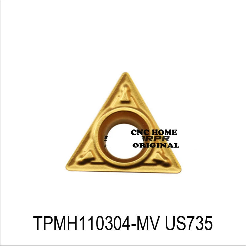 MITSUBISHI нержавеющая сталь твердосплавные пластины TPMH080204-MV TPMH090204-MV TPMH110304-MV US735 токарный станок TPMH 080204 токарный инструмент