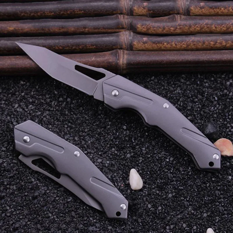 

Mini Portable Knife Fold Camping Knife Tactical Folding Pocket Ring Outdoor Tools Hunting Stainless Knife Survival Hand Tool