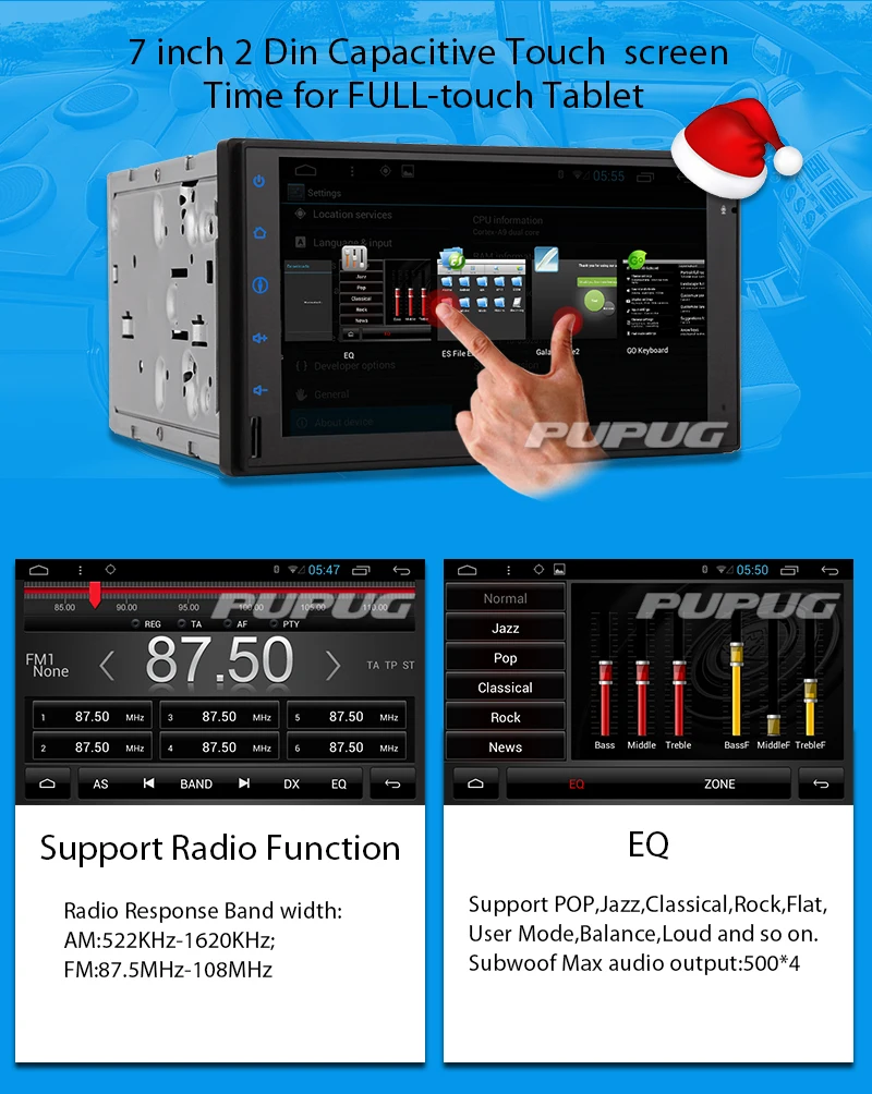 Sale 4-Core Android 5.1 Car no-DVD Multimedia Video Player Head Unit for universal car in dash car GPS Navigation 3G 4G Radio Stereo 4
