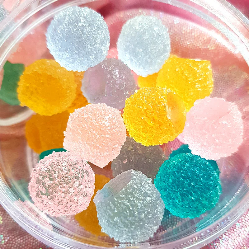 10 шт./лот Kawaii полимерные круглые карамельные бусины миниатюрный кабошон