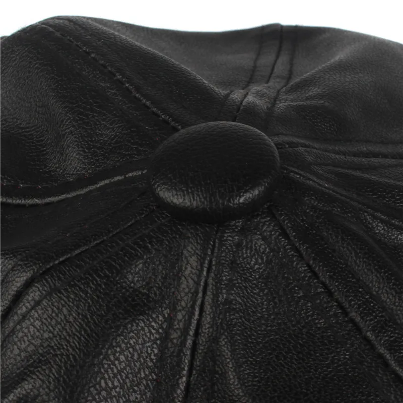 Xthree Весенняя Осенняя Женская кепка из искусственной кожи, модная восьмиугольная кепка с козырьком для девушек