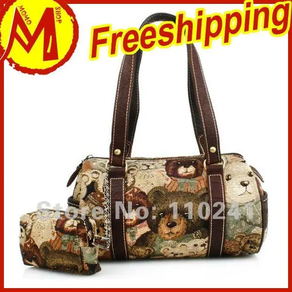 Wholesale and retail Fashion jacquard fabrics bag Cute bags Women