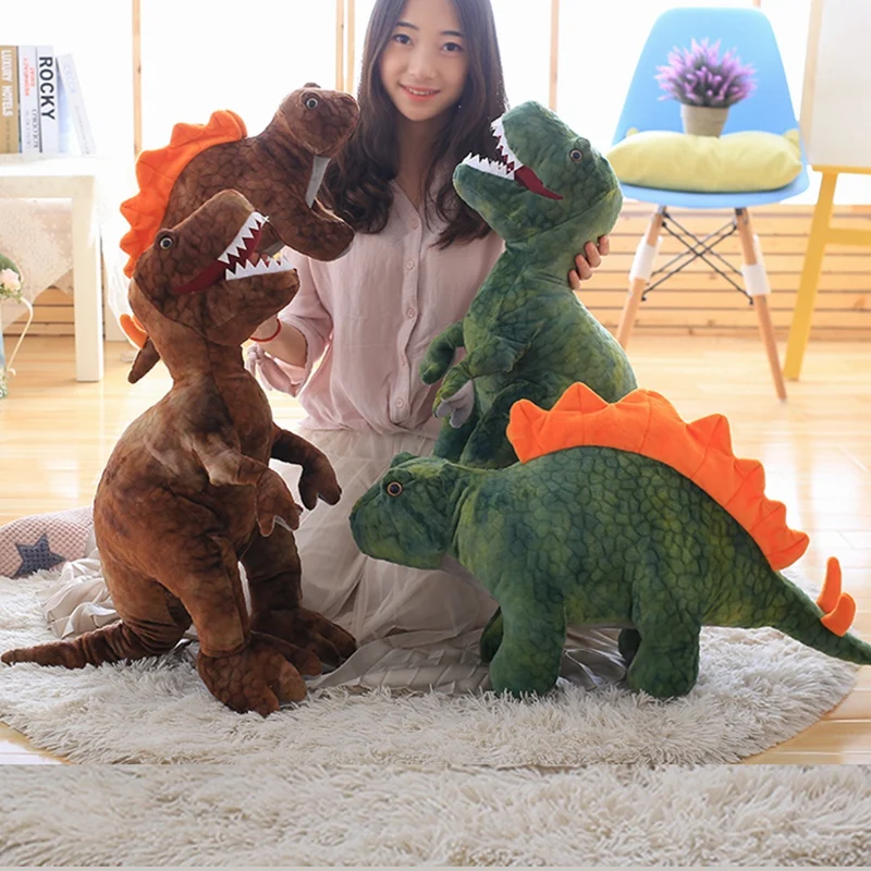50 см-110 см Имитация Динозавра, плюшевые игрушки, мягкие животные, плюшевая подушка динозавра тираннозавра, куклы Рекс, детские подарки для девочек