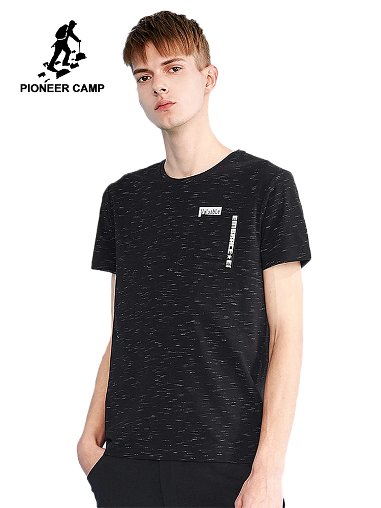 

Pioneer camp new short sleeve t shirt mens brand clothing fashion webbing t-shirt men japan style stretch tshirts male ADT803130