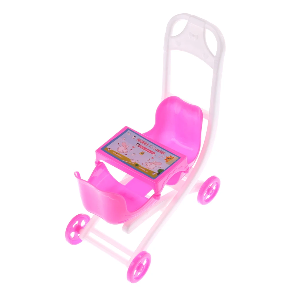 

1pcs hot sell stroller Double Pram accessories for Kelly doll play house toy 11*15*7 cm