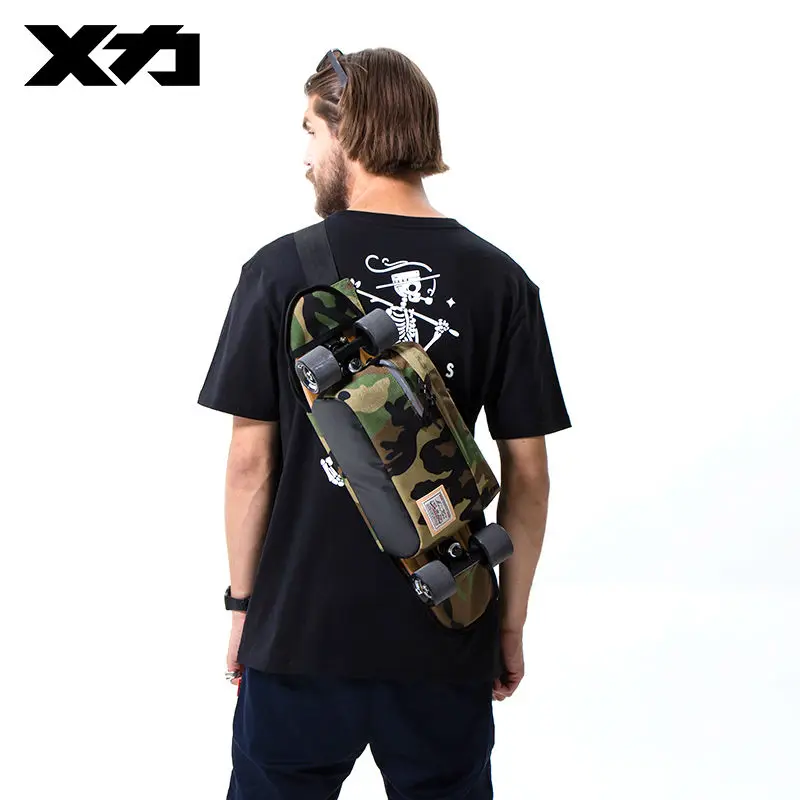 MACKAR 2017 Fashion Crossbody Skateboard Bags for Men/Women Black