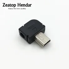 10 шт. DIY USB 2,0 Mini 5 Pin Мужской Тип B сварочный разъем 3 в 1 90 градусов правый угловой адаптер для OD 4,0 мм провода кабель