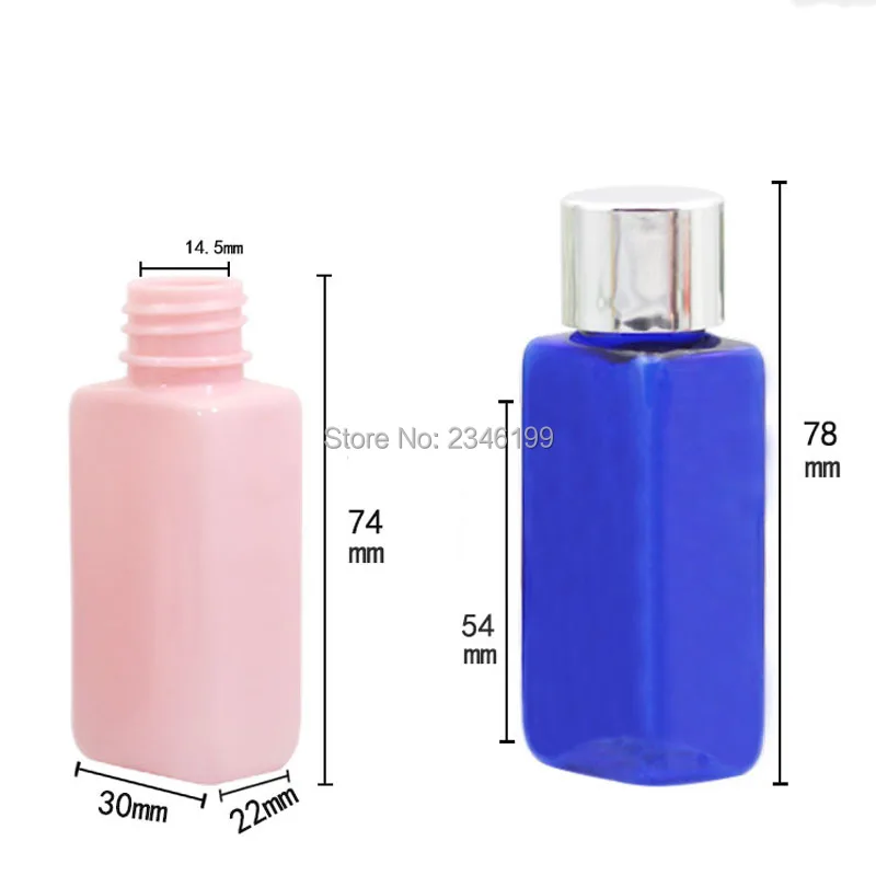 30ml Plastic Bottle Rotating Cover Bottle Aluminum Cover Container Cosmetic Container Transparent Empty Plastic Bottle 30ml (4)