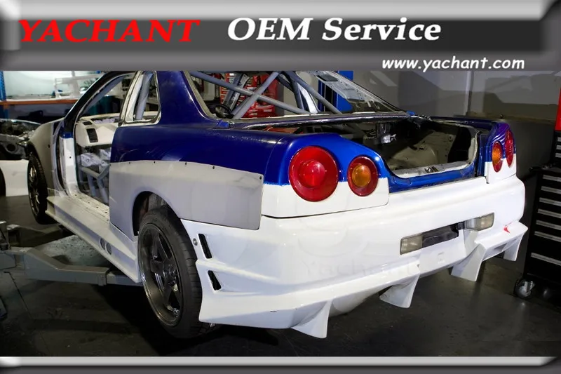 Боди для заднего крыла из углеродного волокна подходит 99 02 Skyline R34 GTT GTR|fender flares|fender