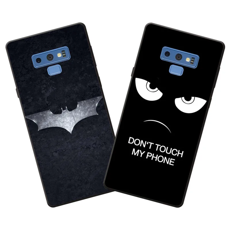 

For samsung galaxy note 9 Case,Silicon Black bats cartoon Painting Soft TPU Back Cover for samsung note9 protect cases shell