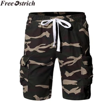 Мужские летние карго шорты размера плюс с лямками быстросохнущие шорты со средней посадкой камуфляжные с принтом боковые карманы спортивные шорты для бега