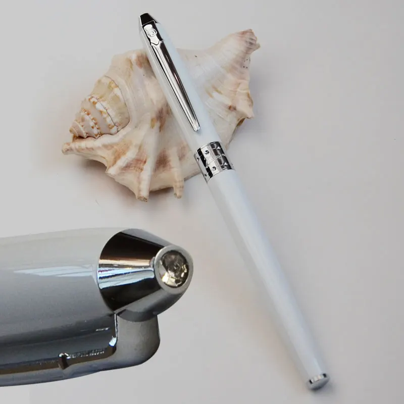 

ROLLER BALL PEN PICASSO 605 BLACK BLUE WHITE AND SILVER LEAF CLIP CAN CHOOSE ORIGINAL BOX OR NOT BEST GIFT BUSINESS OFFICE