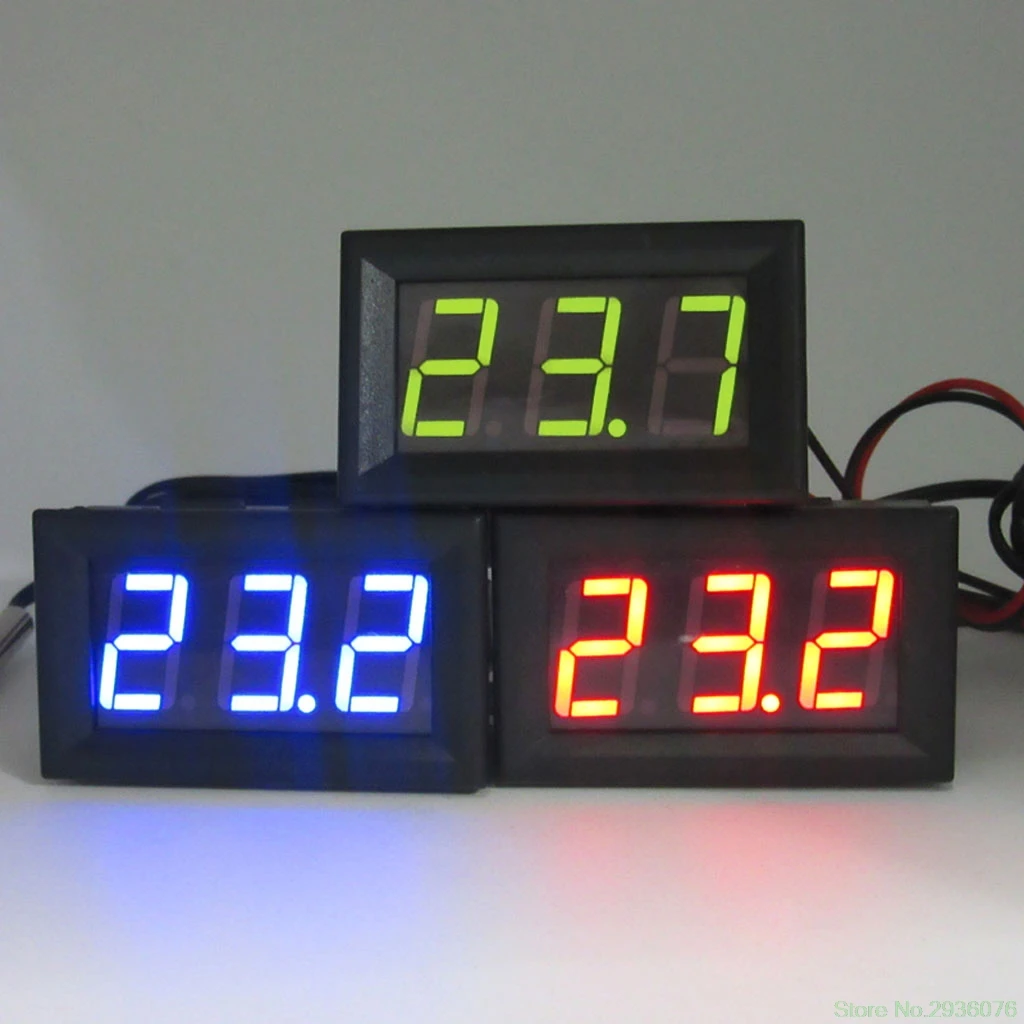 

DC 12V Digital LED -50 ~ 110C Thermometer Car Temperature Monitor Panel Meters Drop Shipping Support