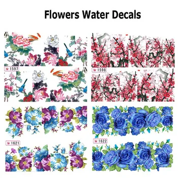 

42 styles opitons Nail Art Water Decals Transfer Sticker Charming Fantastic Flower Pattern Manicure Decor Tools