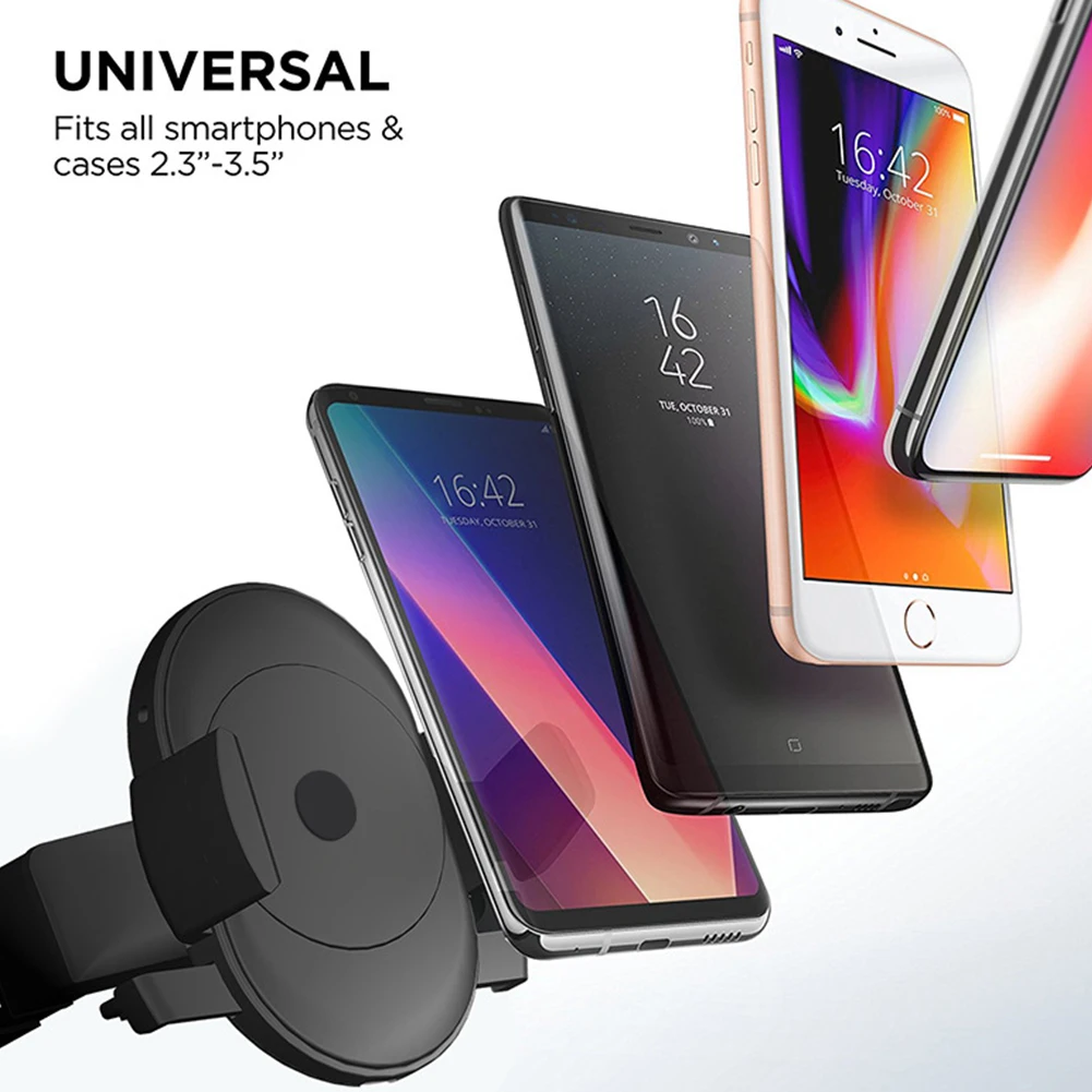 Беспроводное автомобильное зарядное устройство для iPhone 11 Pro XS MAX XR X samsung Galaxy Note 10 Plus 10 Вт Быстрая зарядка CD слот автомобильный держатель