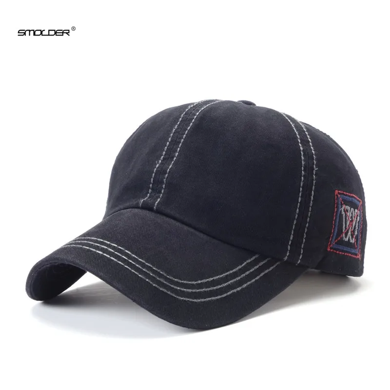 

[SMOLDER] 2019 New Arrival Caps Men Casual Letter Baseball Cap Unisex Fitted Snapback Hats Embroidery Hip Hop Caps Women gorras