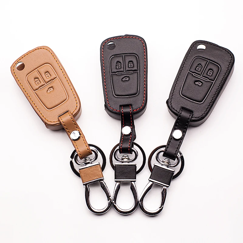 2017 latest leather car key cover keyboard cover for Opel Astra Corsa