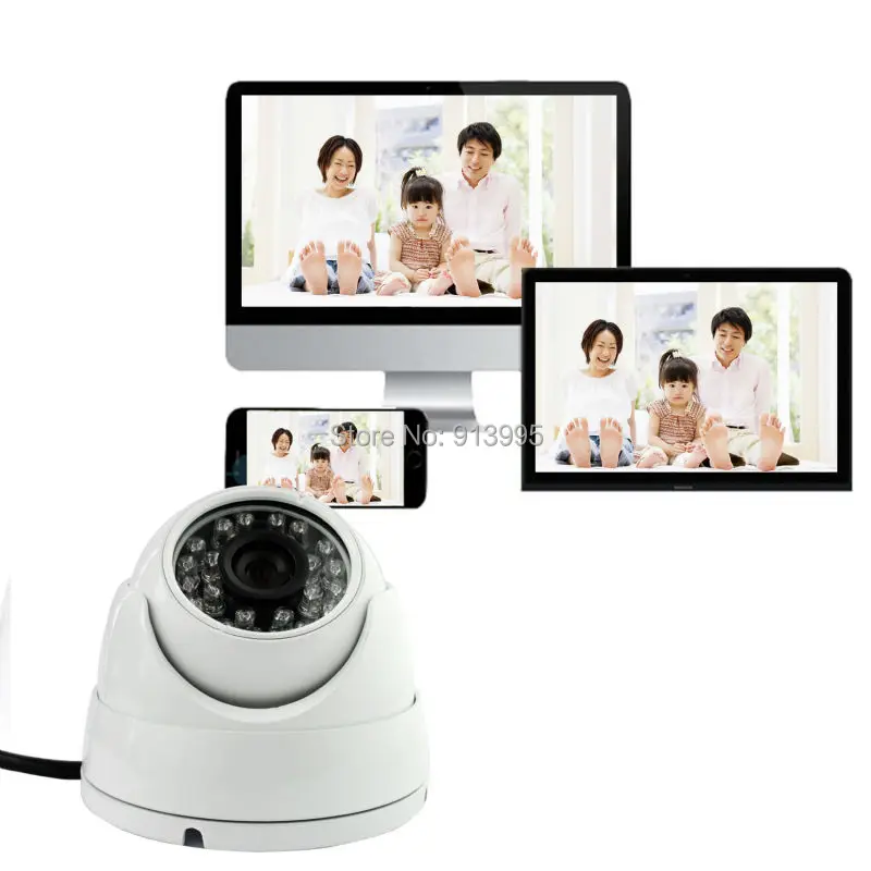  CCTV 4 canal 720 P NVR H.264 P2P sistema de cámara de vigilancia seguridad para el hogar hdd Mini P