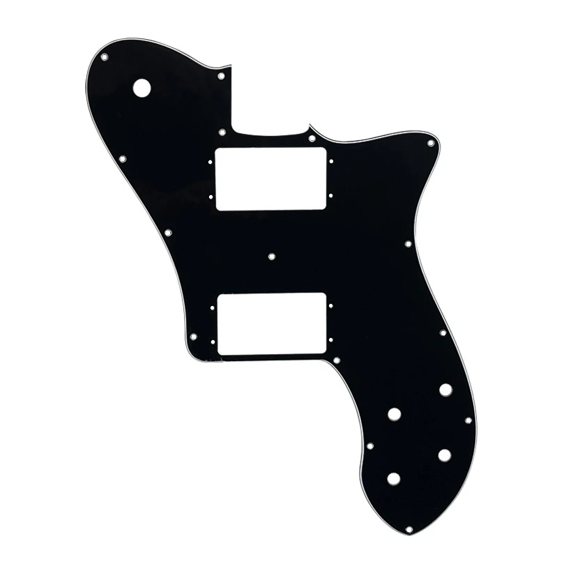 3 ply black Pleroo гитарные части накладки для Мехико/США 72' переиздание/RI Telecaster Делюкс Стиль гитары царапины пластины Замена - Цвет: 3 ply black