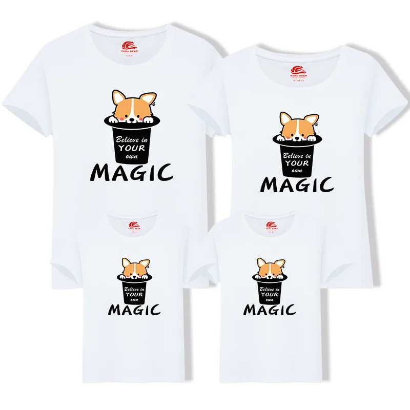 

High Quality Cute Cartoon Cat T Shirt for Family Boys Girls Mother Father Tee Best Gift New Arrival 2018 Badpak Meisje