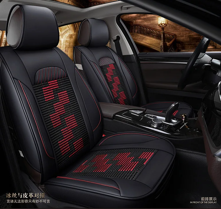 

automotive customize car seat covers leather cushion set for Cadillac CTS CT6 SRX DeVille Escalade SLS ATS-L/XTS free shipping