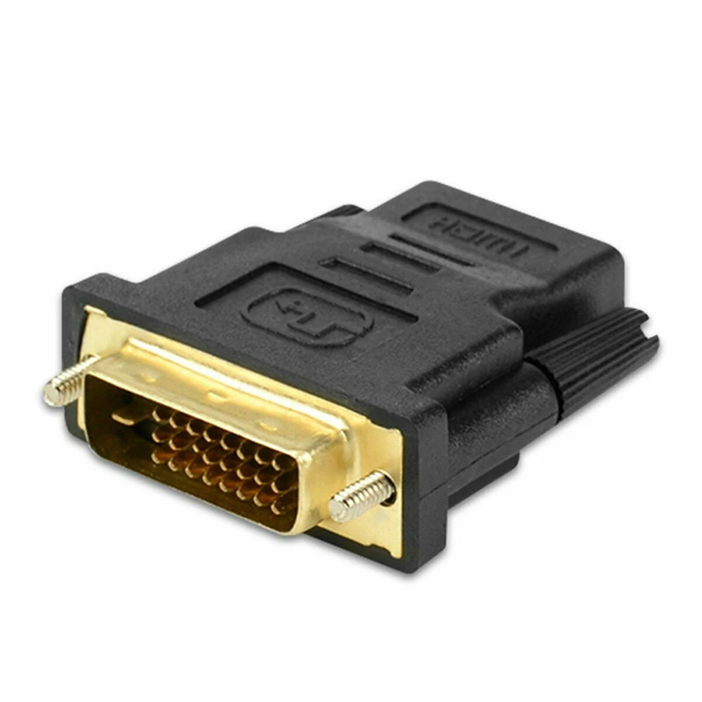 

DVI 24+1 To HDMI Adapter Cables 24k Gold Plated Plug Male To Female HDMI To DVI Cable Converter 1080P For HDTV Projector Monito