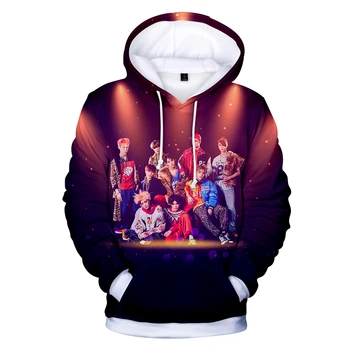 

Korean Idol combination NCT 3D printing Hoodies Men And Women Hip Hop Fashion Long Sleeve Clothes Top 3D Hooded Sweatshir
