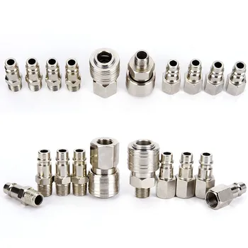 

10pcs European Form coupling quick connector coupler quick coupler pneumatic fitting compressor pump system Pneumatic coupling