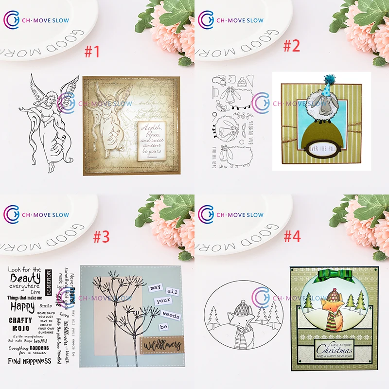 

Collection of animals and characters Clear stamp Seal Yourself Scrapbooking Album Sheets Clear Card Stamps Scrapbooking Die Cut