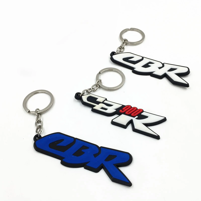 Fashion Motorcycle SOFT RUBBER Key Ring Chain logo For CBR CBR600RR CBR1000RR CBR250 CBR500R CBR900 929 954