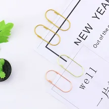TUTU factory supply 25pcs/12pcs 50x20mm large size paper clips 5 colors available large wide paper clips on Promotion H0180