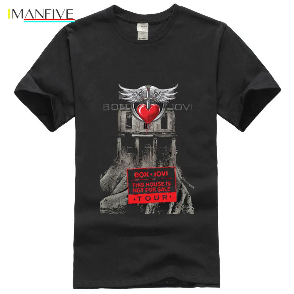 

BON JOVI This House is Not For Sale Tour 2019 Men's T-Shirt Size: S-to-XXXL streetwear t-shirt funny t shirts