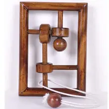 Классические IQ деревянные головоломки струны головоломка веревка головоломки игра для детей взрослых