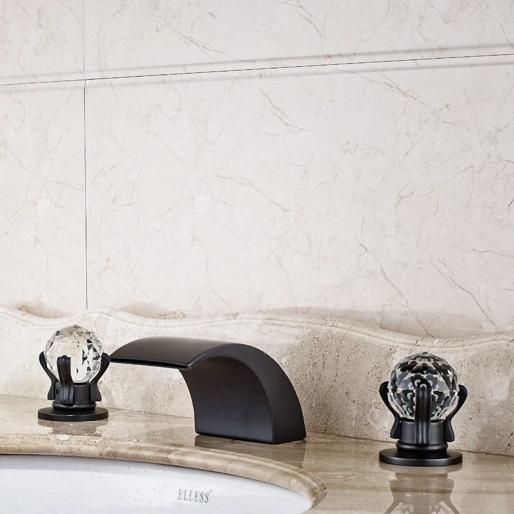 modern yağ bronz ovuşturdu yaygın şelale banyo musluk