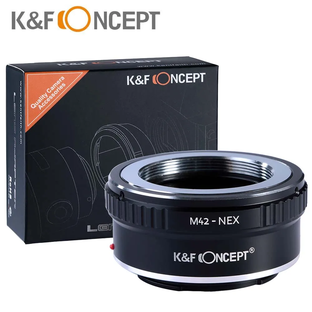 K& F контурное переходное кольцо для камеры M42-NEX переходное кольцо для объектива sony NEX E-mount NEX NEX3 NEX5n NEX5t A7 A6000 корпус камеры