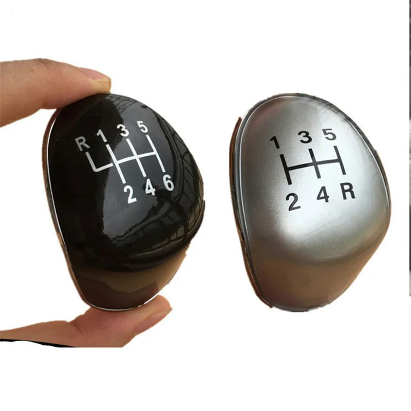 

Silver / Black Car Gear Shift Knob Badge Emblem Cap Cover 5/6 Speed For Ford Focus MK2 MK3 Fiesta MK7 C-max B-max Galaxy Kuga